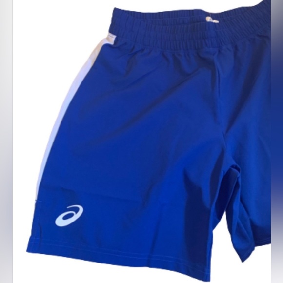 ASICS Men’s Size S Silver 7" Blue, White Short - Picture 3 of 4